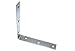 2 X 150mm BZP Steel Corner Brace/Bracket: Robust Structural Reinforcement