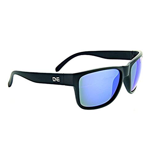 Optic Nerve Polarized Sport Kingfish Polarized Active Sunglasses For Men, Women & Kids, Matte Black Frame, Brown/Blue Mirror Lens #TOP3