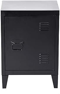 Storage Cabinet Metal Floor Cabinet Free Standing Cupboard,Side Organizer with 2 tier Shelves filing cabinet for Home Office Study Bedroom Living room Black,30 ×40×57cm