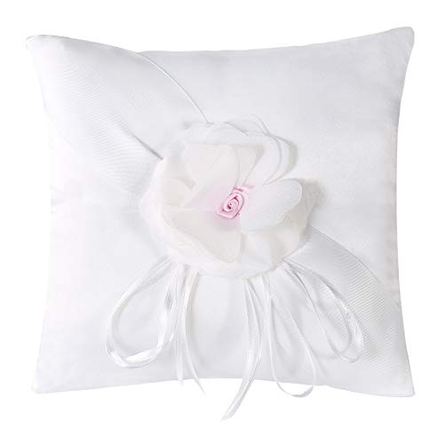 BETAULIFE Ring Bearer Pillow,Ring Bearer Cushion,Wedding Ring Pillow (R22)