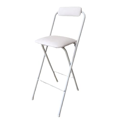 Taburete Plegable Blanco Acolchado Marca KUANGPAISI