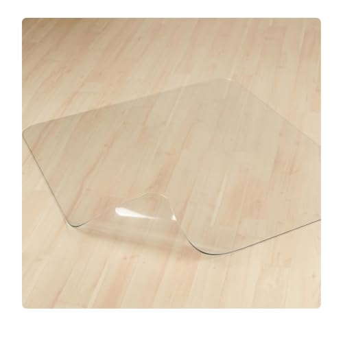 Miniatura 7 de Relaxdays Protector Suelo, Alfombra Silla Oficina, Tapete Antideslizante Para Parquet, Pvc, 75 X 120 Cm, Transparente