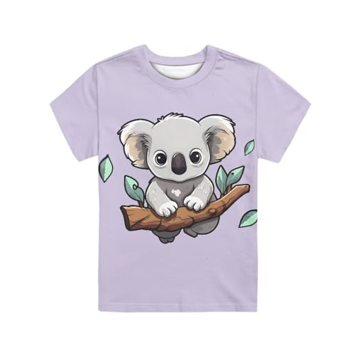 Image of JEOCODY Boys Girls Graphic Tees Funny 3D Printed Short Sleeve T-Shirts 3-16T