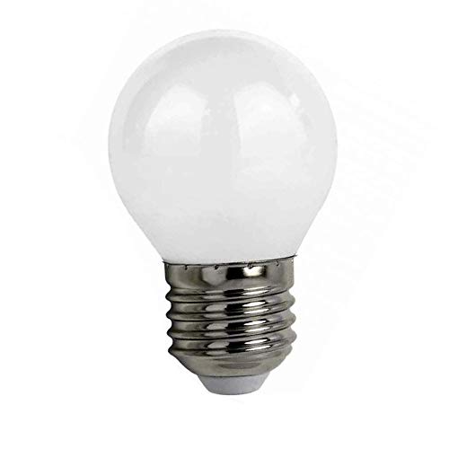Vetrineinrete® Lampadina a led filamento opaca 4 watt g45 attacco e27 sfera a luce fredda 6500k calda 2700k naturale 4000 (Luce Naturale 4000k) D93