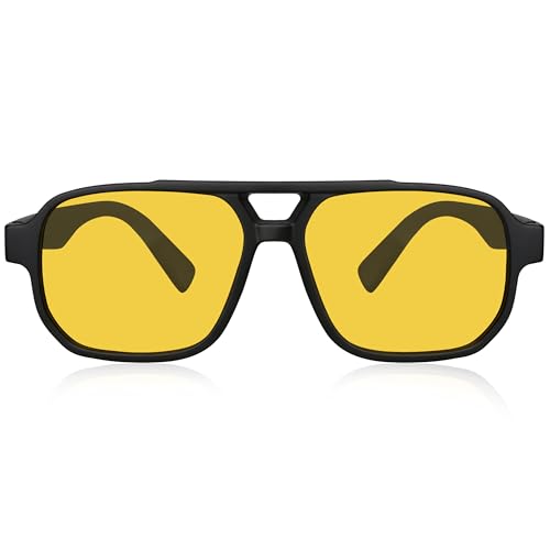 Image of Dervin UV Protected Yellow Lens Driving Polarized Sunglasses for Men & Women