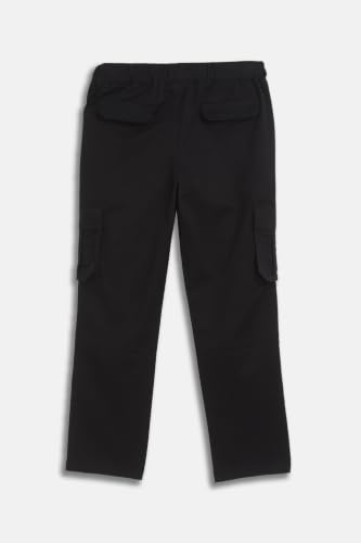 Image of Allen Solly Boys' Cotton Cargo Trousers | Multi-Pocket Design | Regular Fit | Comfort Wear | Casual & Outdoor Style