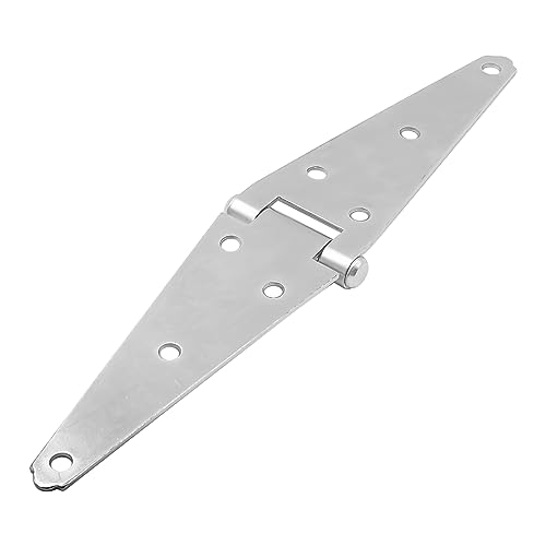 Set of 2 Strap Hinges for Garden Shed Door Gate ZONADAH Galvanised Window Hinges 6" 152mm Rustproof Hinges Door Barn with Screws for Windows Cupboard Doors - Image 3