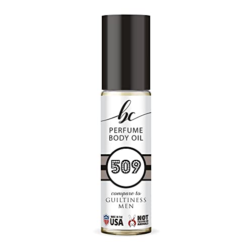 BIOCURA BC Perfume 509 Inspired by Guiltiness Men For Men Replica Fragrance Body Oil Dupes Alcohol-Free Sample Travel Size Concentrated Long Lasting Roll-On 0.3 Fl Oz/10ml