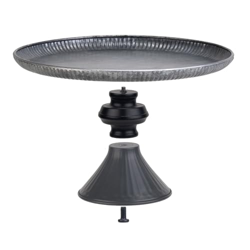 Aimto AIMTO-PARTY-DGJ-040 10 Inch Galvanized Cake Stand,Rustic Farmhouse Fruit Plate Stand thumb #3