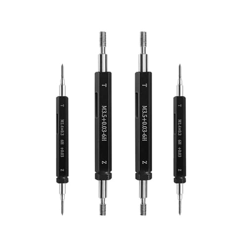 1PC 6H Precision +0.03 Calibrador de Roscas Métrico en Acero Fino M0.8M1M2M3M4M5 Herramienta de Medición (M5X0.8 adiciona 0.03) miniatura 5