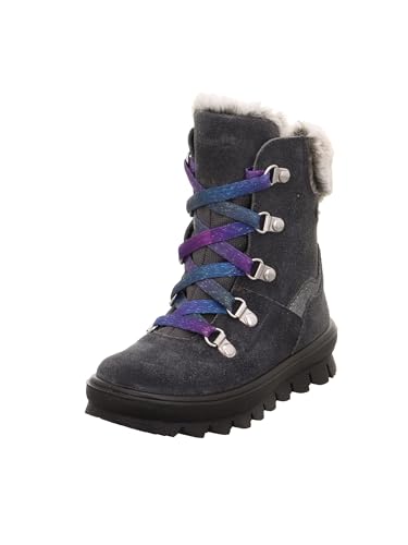 Girl's Modern Snow Boot, Grau Lila 2010, 0 UK Wide