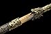 Chinese Sword Tang Dynasty Dao Carbon Steel Straight Blade Sharp Katana Dragon Pattern Sheath