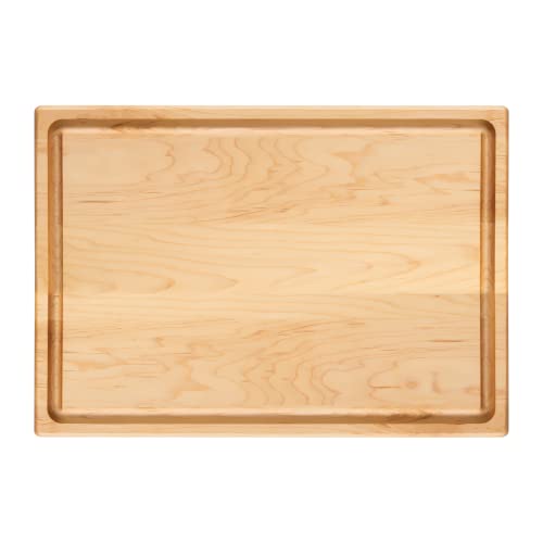 MAISON RODIN Extra Large Wood Cutting Board 20"x14"x3/4", Canadian Maple Wood, Carving & Chopping XL Wooden Board with Juice Groove, Made in Canada, Charcuterie Boards, Kitchen Essentials