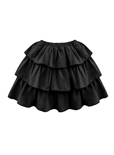 Image of A.T.U.N. (ALL THINGS UBER NICE) Girls Cotton Elasticated Stylish Tiered Skirt | Mini Skirt for Girls