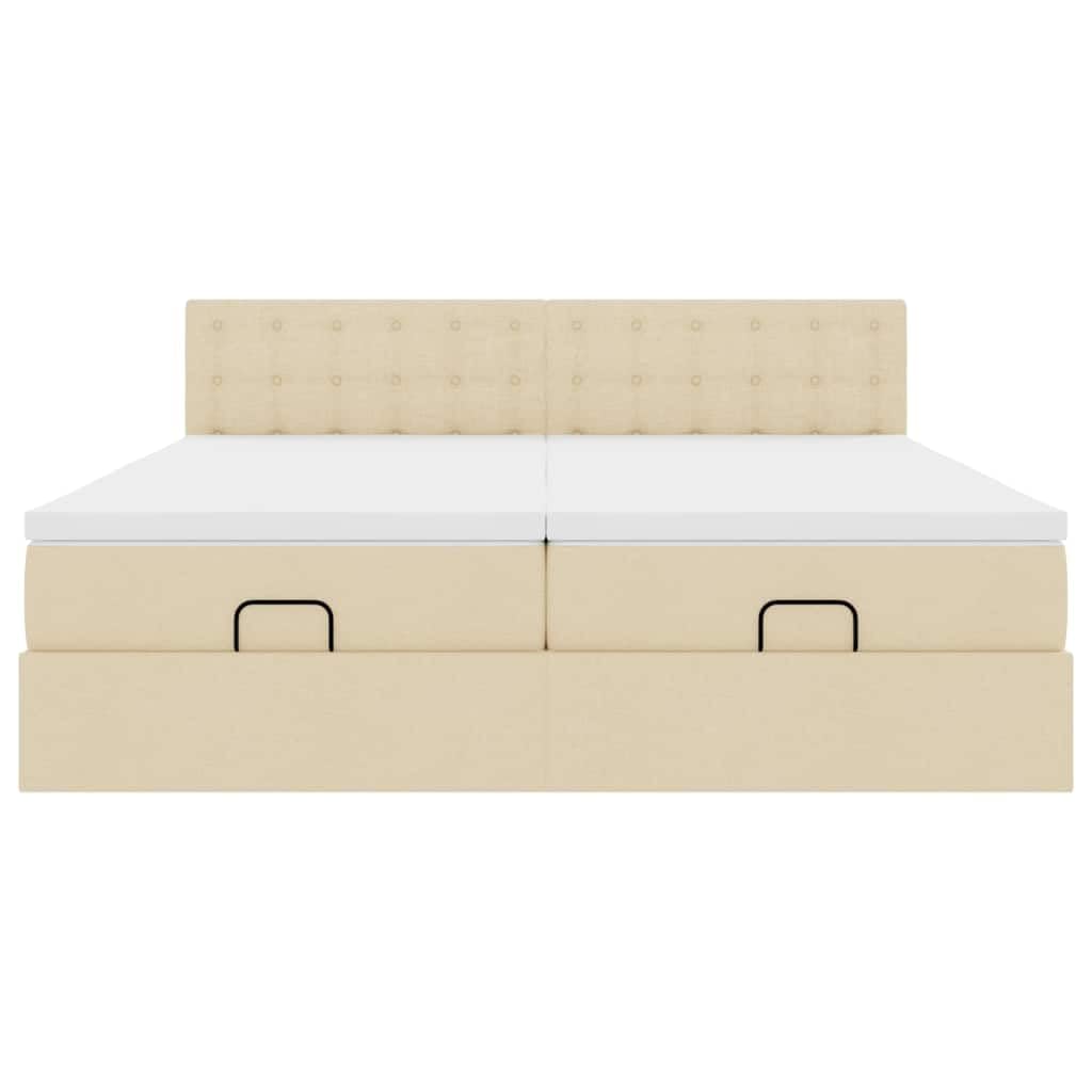 Letto contenitore con sollevamento idraulico a gas con materassi a molle