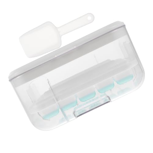 Molde de silicona para cubos de hielo con tapa, gran capacidad