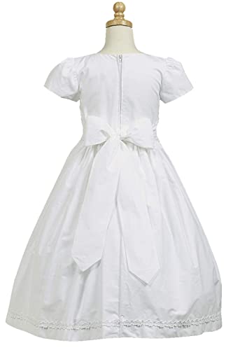 Swea Pea & Lilli White First Communion Dresses with Sleeves for Girls 7-16 - Doll Dress Available - 100% Cotton2