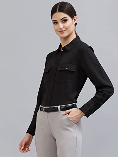 Image of Style Quotient Women Black Formal Shirt
