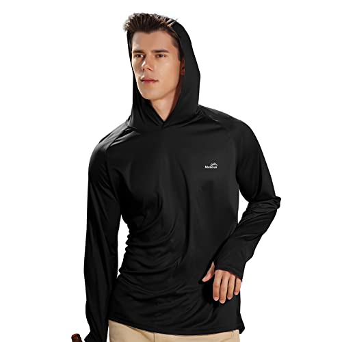 Image of Men's UPF 50+ Long Sleeve Sun Shirts UV Protection Hoodie Rash Guard Hiking Fishing Swim T Shirt