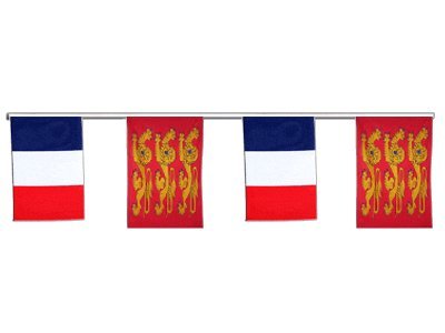 Guirlande France et Haute Normandie pour animer vos repas de village