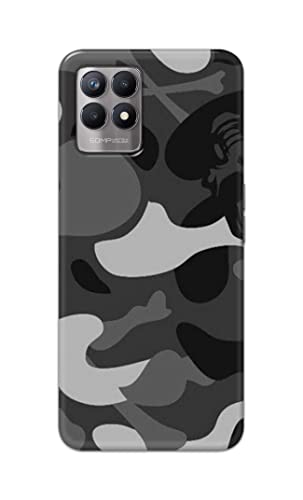 Image of Printed Hard Back Cover Case for Realme Narzo 50 4G Back Cover (Army Pattern) -1302