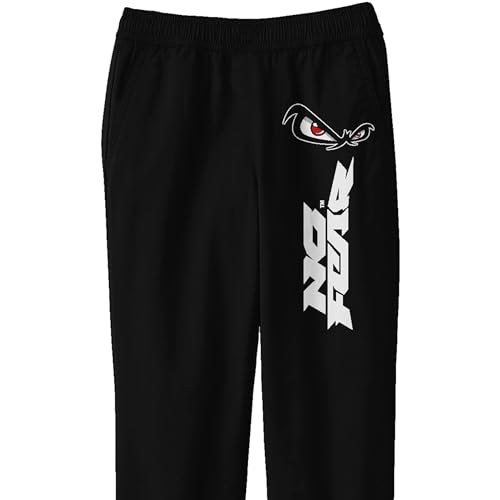 No Fear Eye Icon Boy's Black Jogger Pants2