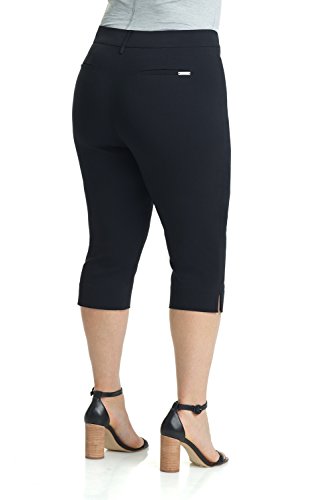 Rekucci Curvy Woman Ease into Comfort Plus Size Capri w/Tummy Control3