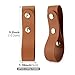 2 pcs Equestrian Whip Holster Belt Loop, Soft PU Leather Belt Whips Holder Bullwhip Whip Loop with 2 Snaps for Lasso Rope/Horse Riding Whips/Crops Belt/Clothing Accessories(Color:Brown)