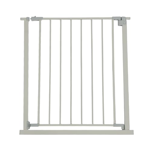 Relaxdays Treppenschutzgitter, 75–80 cm, ohne Bohren, Baby & Kleinkind, Treppe & Tür, Türschutzgitter zum Klemmen, grau
