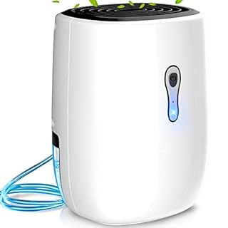 Dehumidifiers for Home,Posdry 27 OZ(800ml) Small Dehumidifiers with Drain Hose,Portable Ultra Quiet Mini Dehumidifiers for Bathroom, Bedroom, Garage, Closet, RV,Caravan (260Sq.Ft)