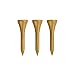 Wood Golf Tees, Gold, 1.75" (200 Tees)
