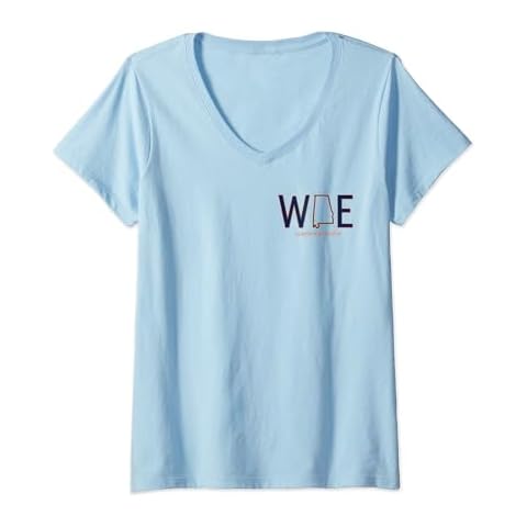 Womens WDE WarDamnEagle V-Neck T-Shirt Cover