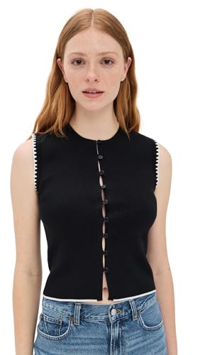 Madewell Women's Blanket Stitch Crewneck Sweater Tank