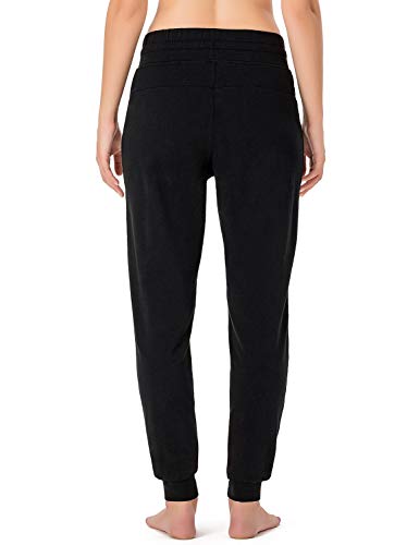 Naviskin Women's Sweatpants Cotton Joggers Pants Yoga Workout Running Casual Lounge Pants With Pockets Black Size M #TOP3