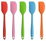Yongxinag 8.5 inch Silicone Spatulas, Small Rubber Spatula With Solid Stainless Steel Core One Piece