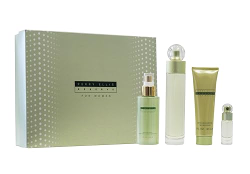 Consejos para Comprar Perry Ellis Reserve los mejores 5. 42 Perry Ellis Reserve - Set de regalo de 4 piezas, set de regalo de perfume para mujer, EDP, kit de cuidado personal de lujo para mujer con Eau de Parfum de 3.4 fl oz, niebla...