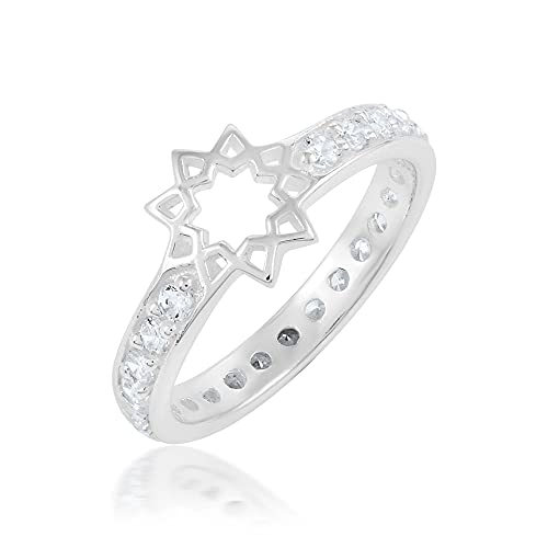 Bague éternité étoile argent pour illuminer vos tenues du quotidien