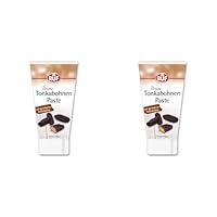 RUF Tonkabohnen-Paste, mit geriebener Tonka-Bohne, Tonka-Paste in praktischer Dosiertube, für Kuchen, Desserts und Getränke, glutenfrei, vegan, 50g (Packung mit 2)