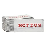 Hot Dog Wrappers for Food Trucks, Fast Food (3.7 x 9 in, 200 Pack)