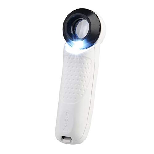 Loupe de lecture avec 2 LED pour lire le journal