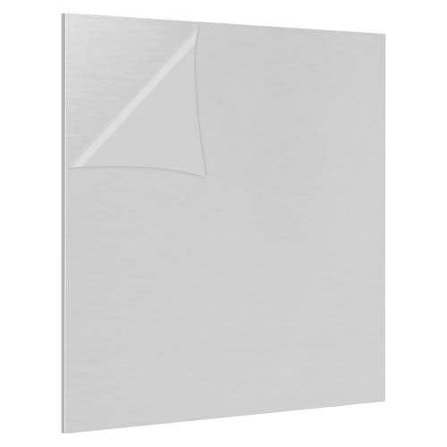 6061 T651 Aluminum Sheet Metal 12 x 12 x 1/4 (0.25”) Inch, Flat 6MM Aluminum Metal Plate for Crafting, Industrial, Double-Side Protective Film