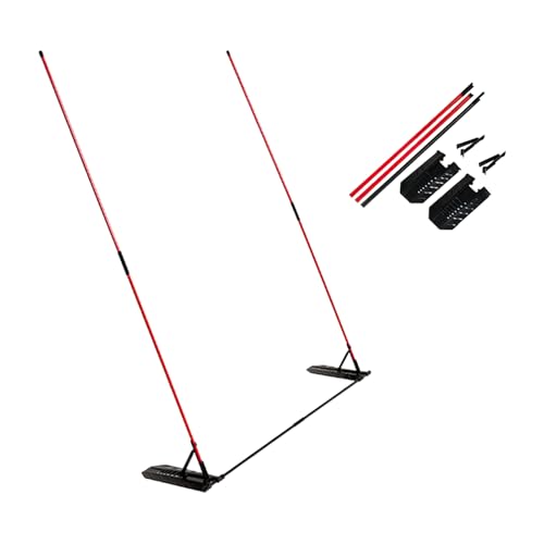 Bâtons d'alignement de golf matériel de putting réglable pour entraînement