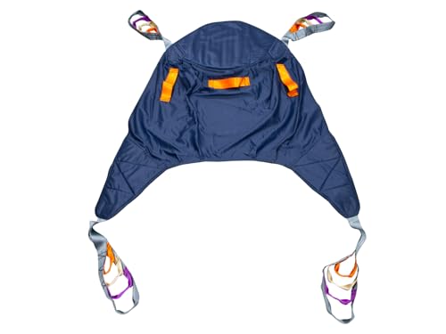 QUIRUMED Arnés para grúa domiciliaria, Talla L, 92 x 90 x 52 cm, Ayuda elevación paciente, Para personas mayores, Para minusválidos, Varios puntos de anclaje, Correas elásticas