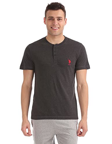 Image of U.S. POLO ASSN. Men's Henley Neck Cotton T-Shirt