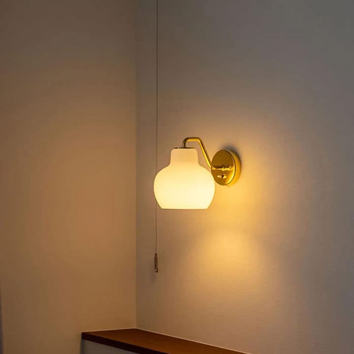 Accesorio de iluminación de pared de metal dorado para pasillo oscuro 6