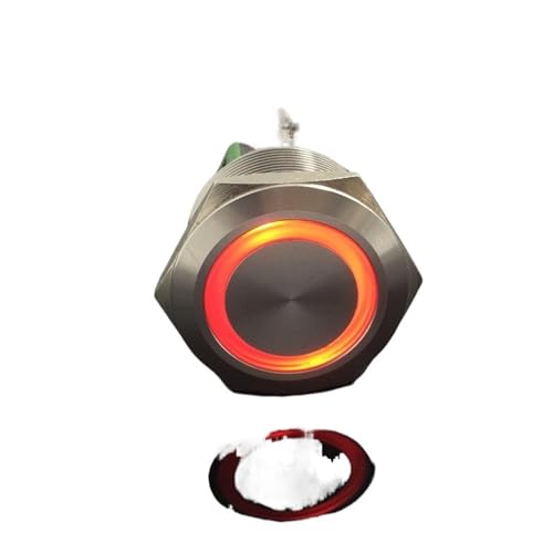 Sonnette klaxon interrupteur à bouton LED 9V et loquet métallique - 6