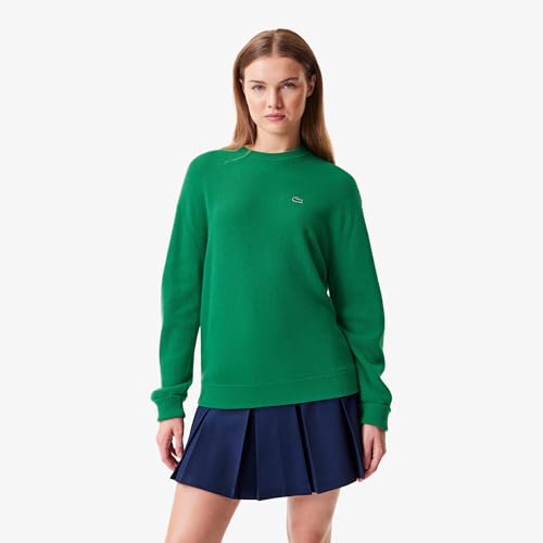 Lacoste Women's Crewneck Cashmere Pullover Sweater2