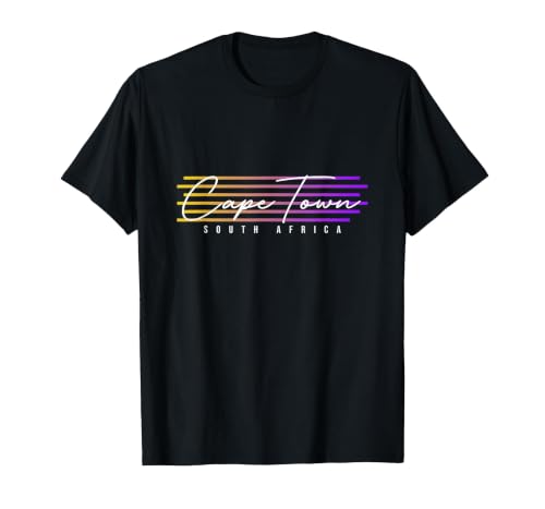 Cape Town South Africa Souvenir T-Shirt, Men, Black, Small