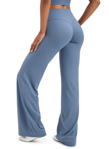 Image of CRZ YOGA Softretch Wide Leg Pants 28 inch /30 inch /32 inch | No Front Seam, Ultimate Comfort, Next to Skin, Yoga, Casual, High Waisted, for Women