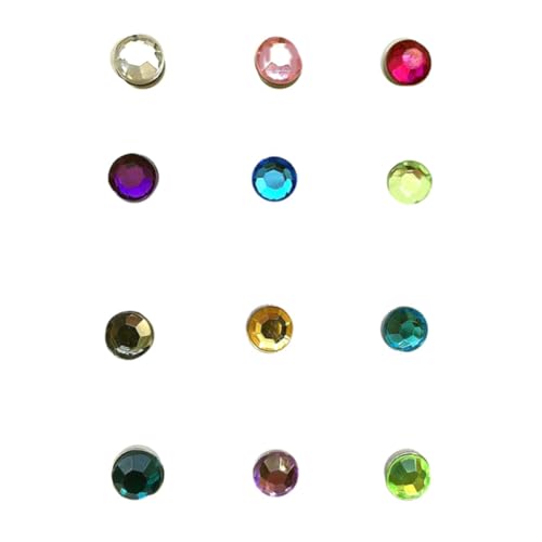 Identificadores reutilizables de cristal con imán para copas de vino